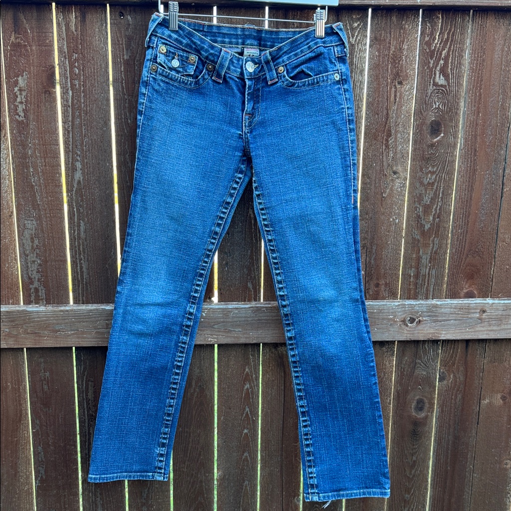True Religion Classic Indigo Straight Leg Jeans